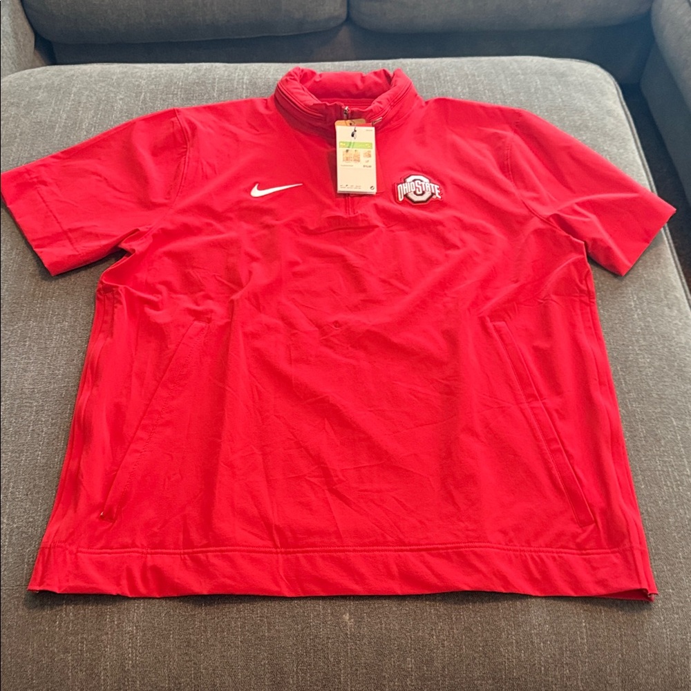 Nike Scarlet Ohio State Buckeyes 1/4 Zip Jacket